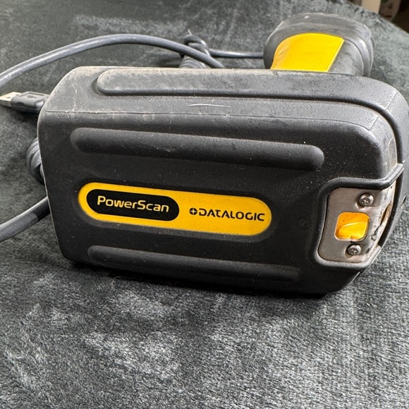 Yellow Handheld USB Barcode Scanner - Rugged Design - Picture 2 of 2